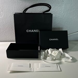 CHANEL Black and White Sunglasses Set